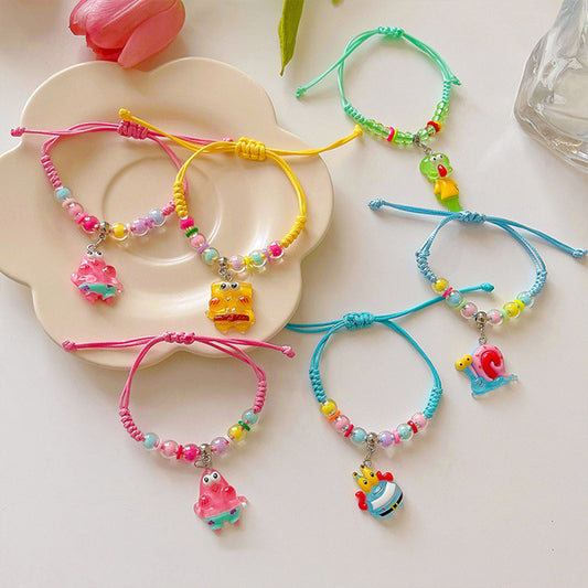 Cute Cartoon Braided Rope Niche Sweet Bracelets