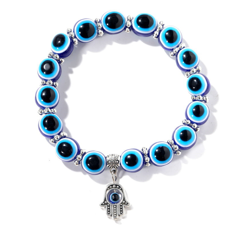 Vintage Blaue Augen Teufelsauge Perlenarmbänder