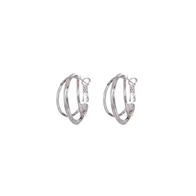 Hoop Three-line High-grade Unique Ear Fashion Personality Rings