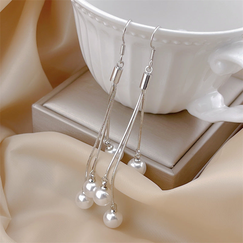 Elegant Bowknot Pearl Exquisite Design Personalized Earrings