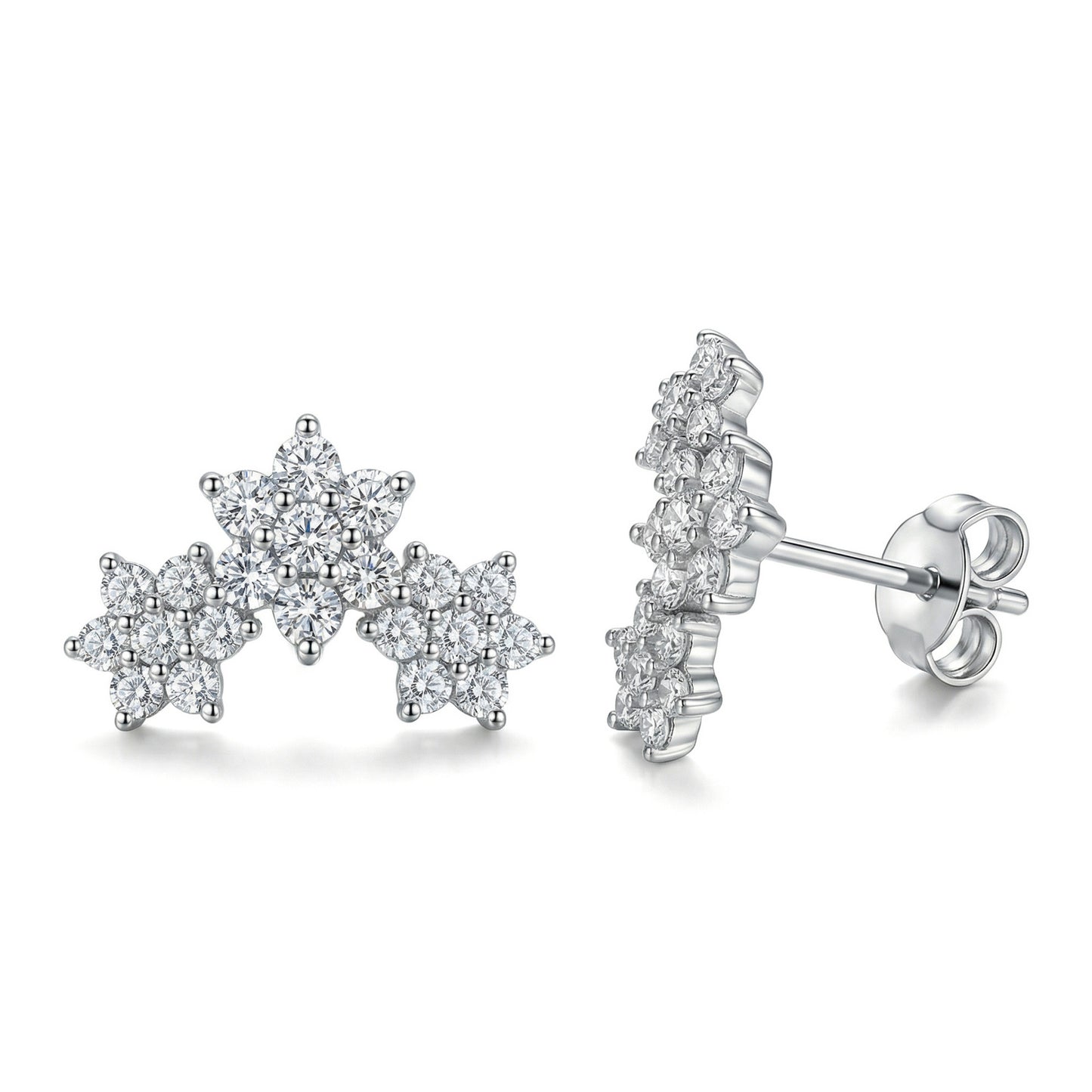 Women's & Men's Material Finely Inlaid Niche High Sense Basic Stud Earrings