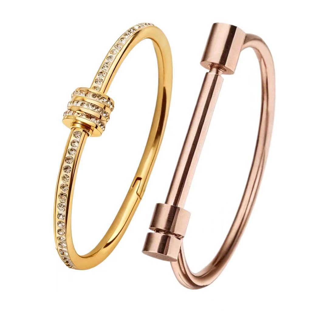 Stainless Steel Small Waist Horseshoe Niche Bracelets