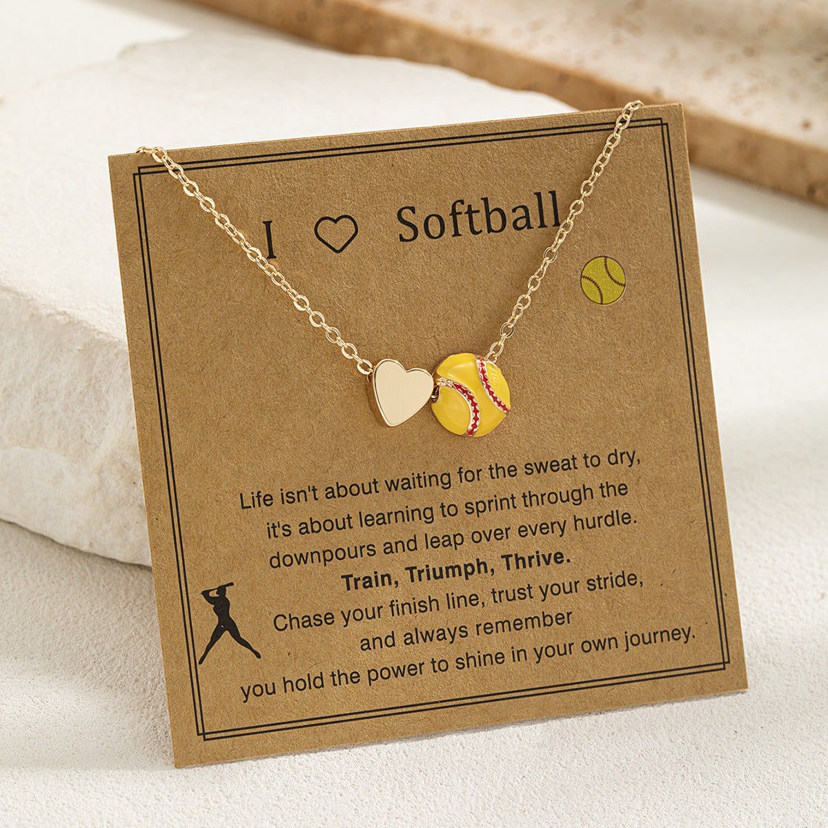 Sports Style Card Alloy Love Cross Basketball Necklaces