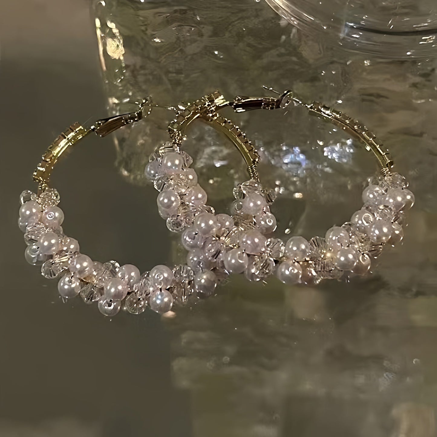 Minority Advanced Exaggerated Crystal Large Round Gentle Rings