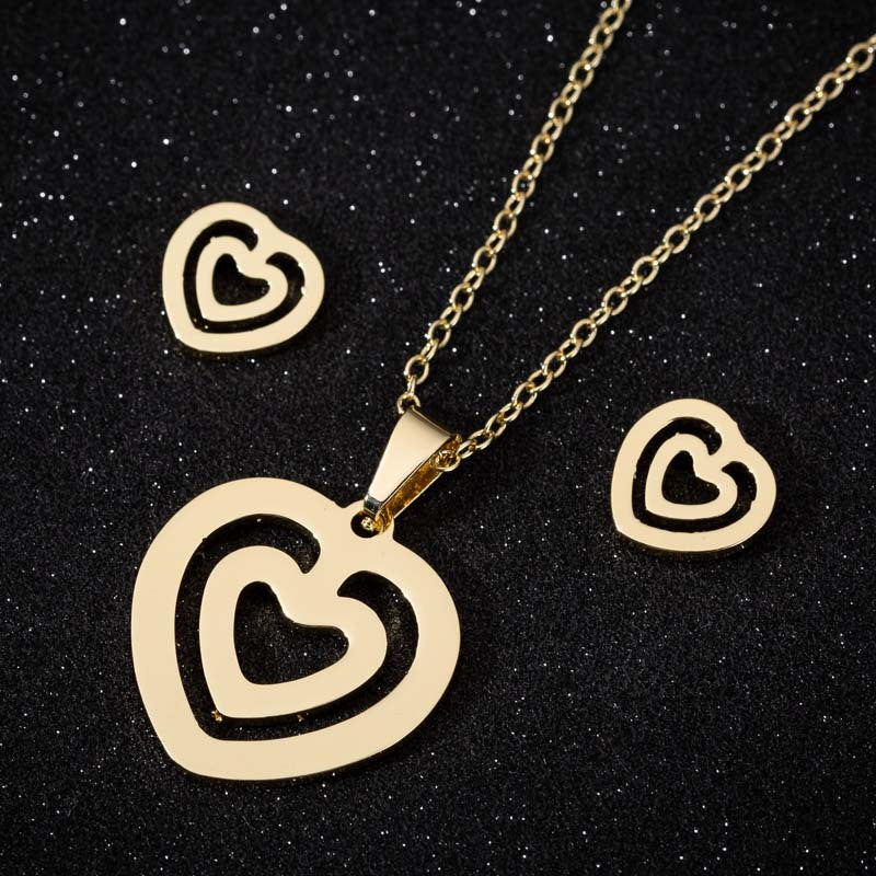 Animal Three-piece Fashion Geometry Pattern Gesture Necklaces