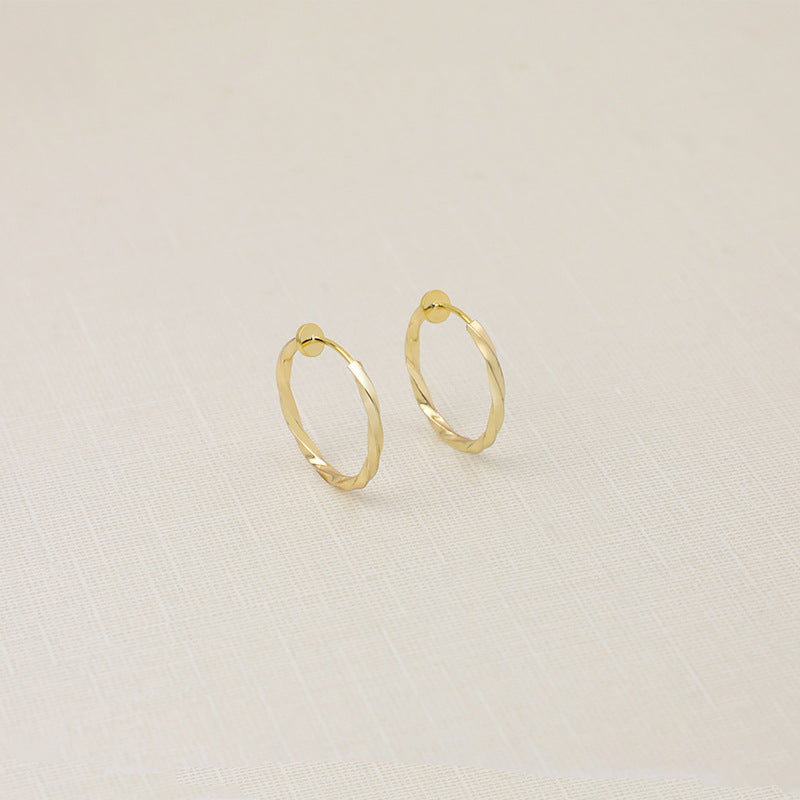 Versatile Glamorous Exaggerated Spring Twisted Big Ear Clip