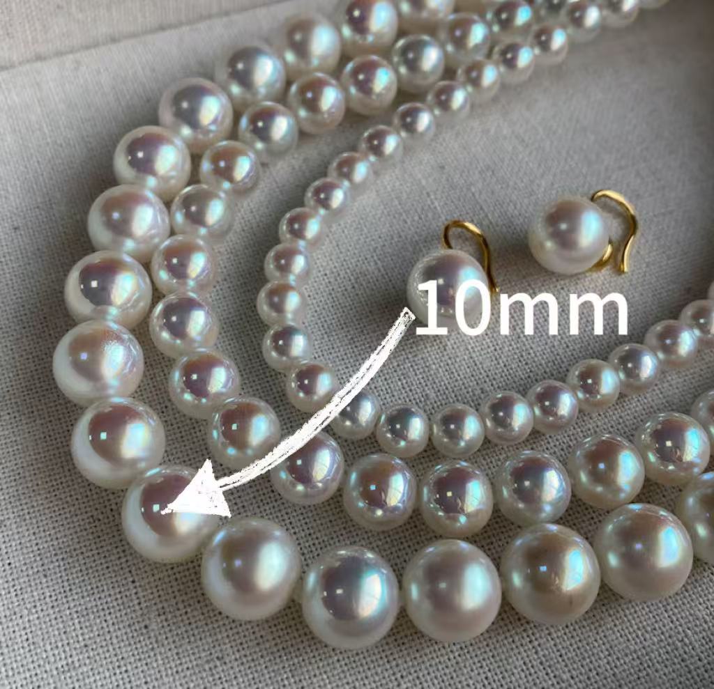 Aurora Mirror Pearl Artificial Pink Sky Necklace