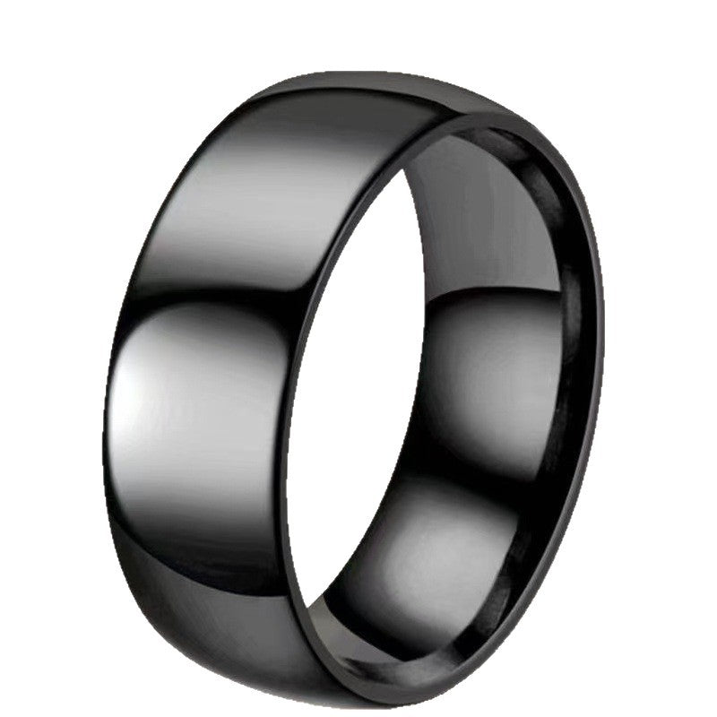 Stainless Steel Simple Light Body Titanium Ring