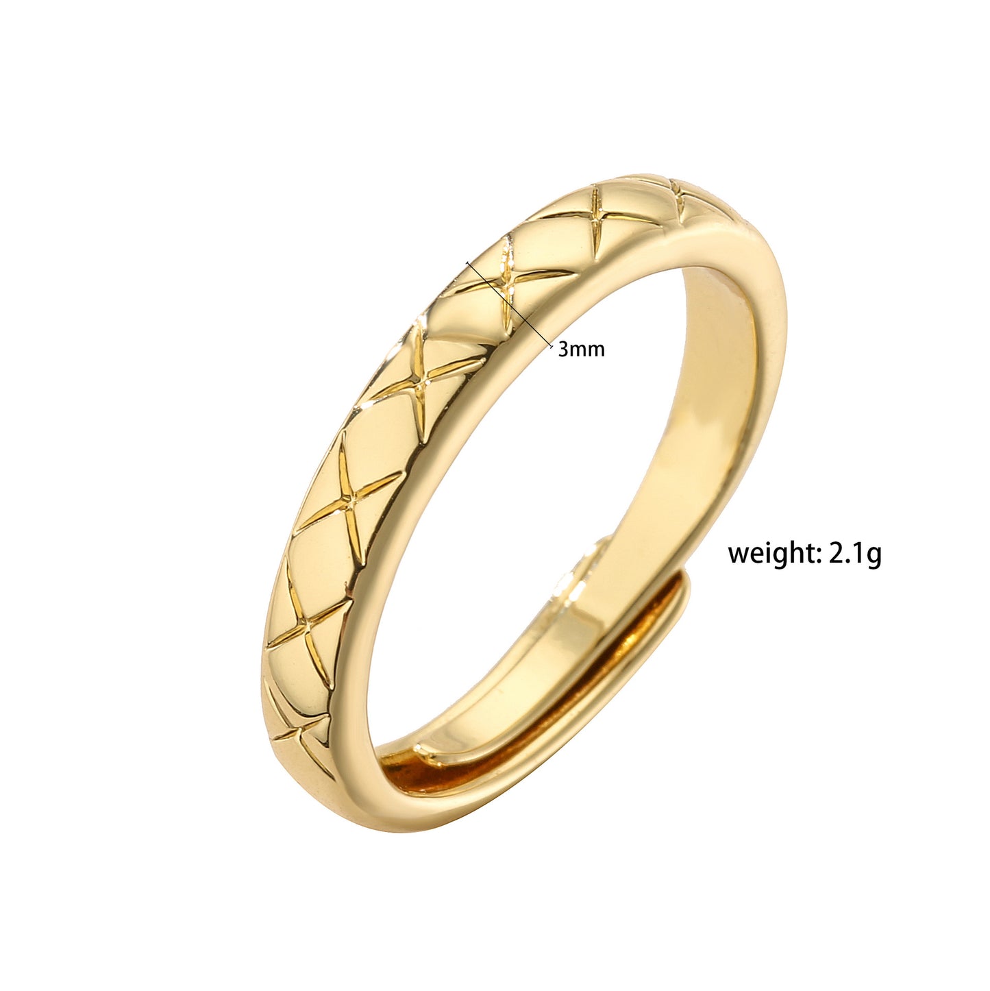 Style Diamond Plaid Zircon Pair For Rings