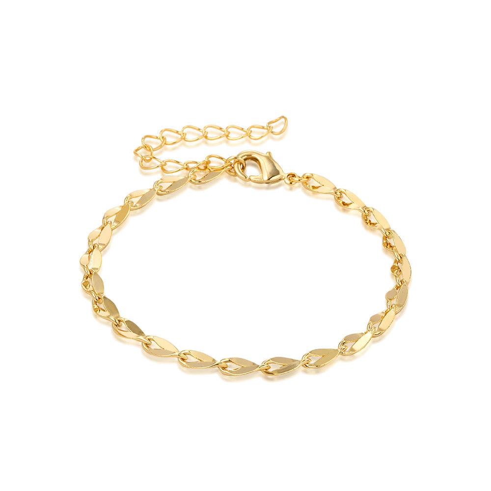 Geometric Metal Simplicity Gold Suit Personality Bracelets