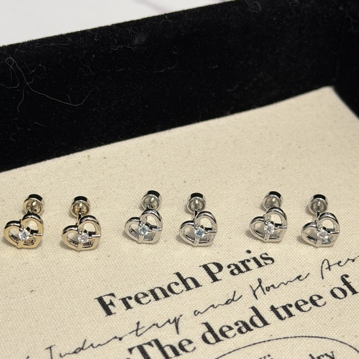 Alkaline Knot Niche Personality Flat Bottom Titanium Steel Ear Bone Earrings