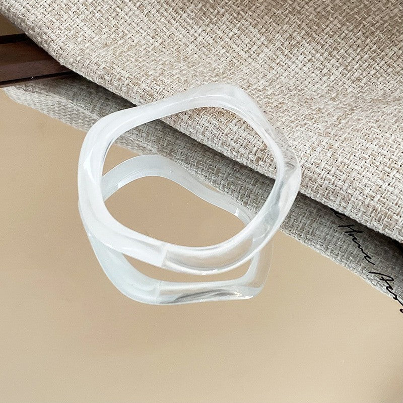 Irregular Resin Mori Style Simple Commute Light Bracelets
