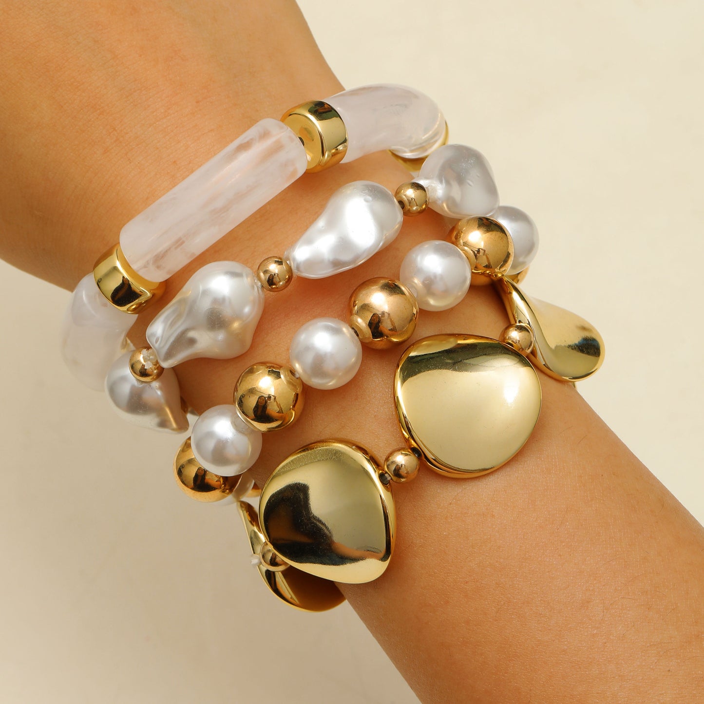 Durable Women's Chain Layered Retro Simple Bracelet