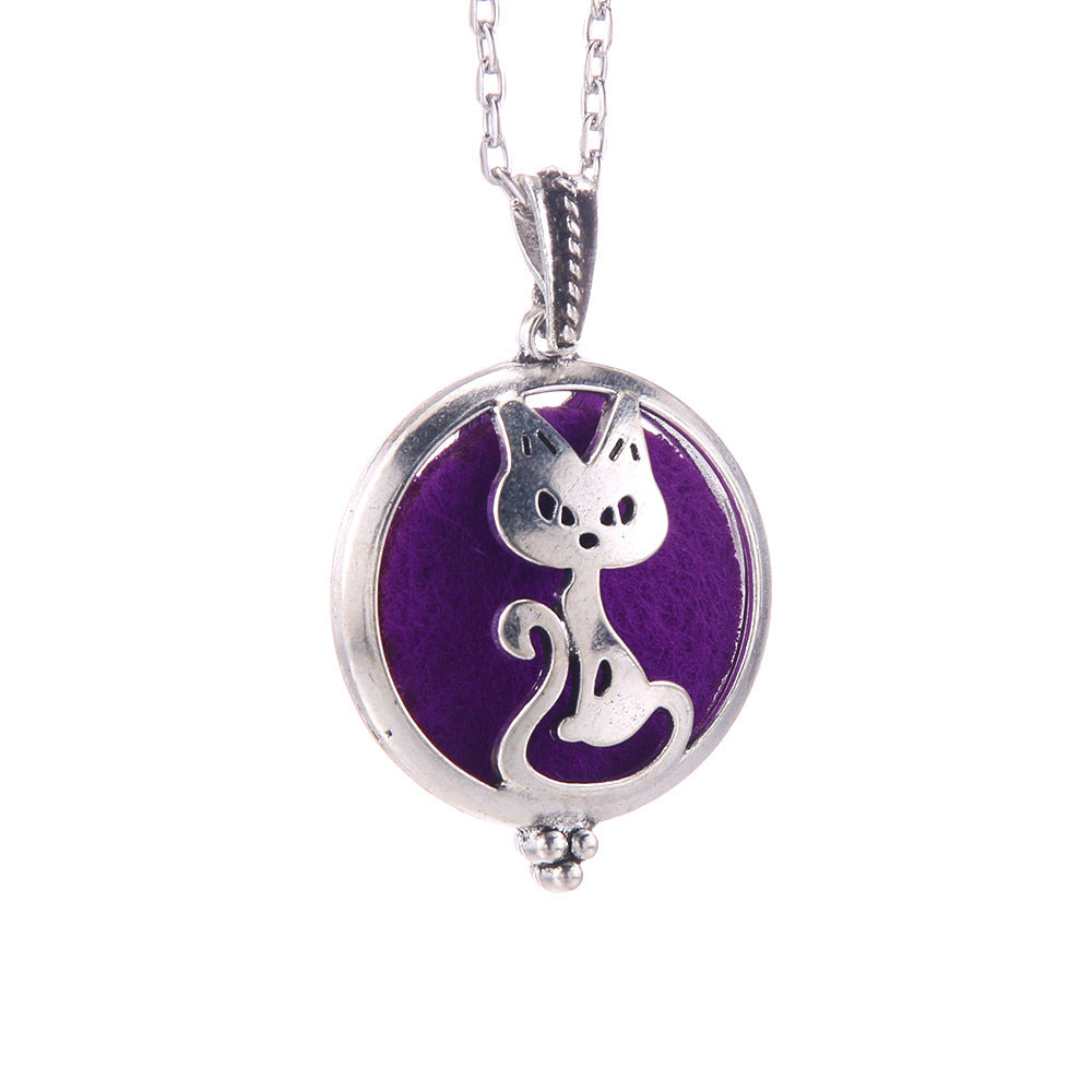Hollow Lucky Tree Round Alloy Medal Charm Necklace