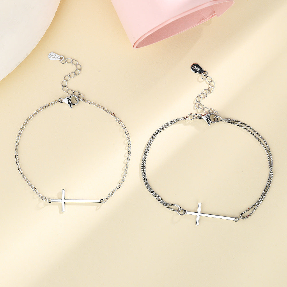 Cross Personality Hipster Geometric Wristband Gift Bracelets