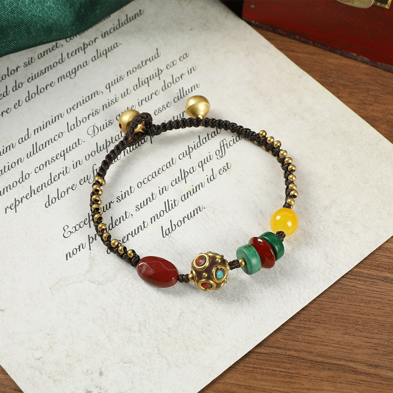 Women's Vintage Ethnic Style Unique Bell Carrying Bracelets