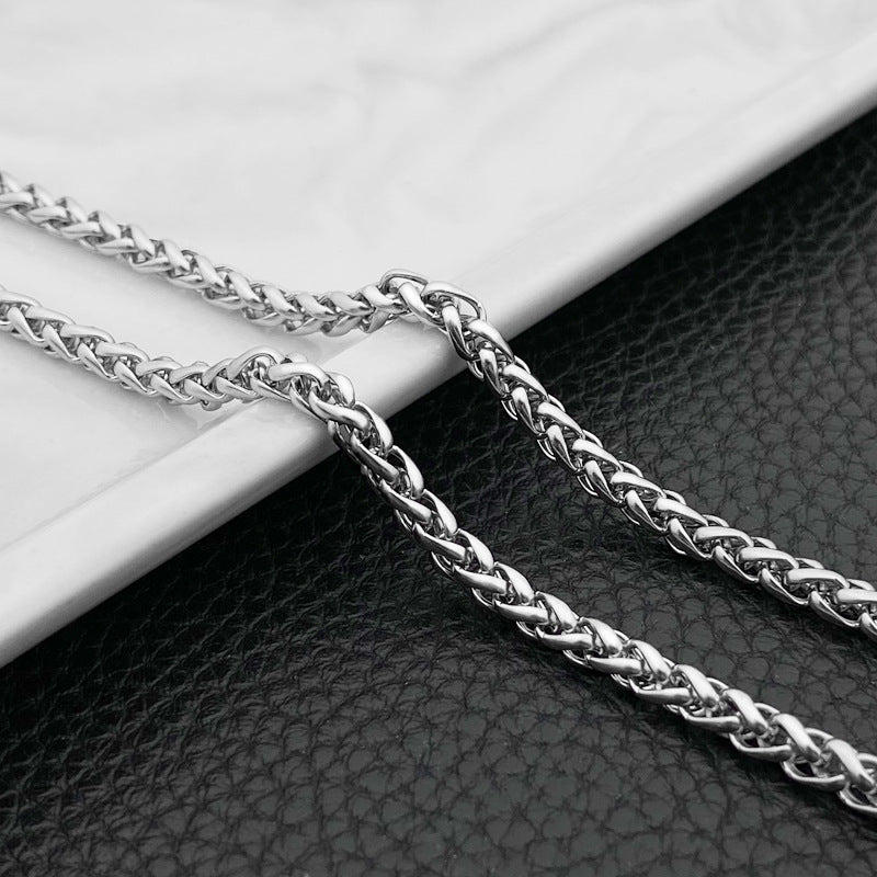 Women's & Men's Titanium Steel Stainless Turnbuckle Keel Chain Bracelet