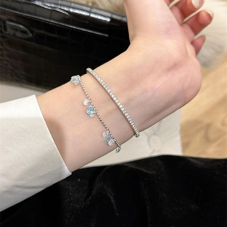 Women's Zircon Tassel For Light Luxury Minority Design High Sense Bracelet