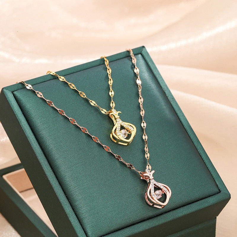 Women's Fashion Smart Sachet For Trendy Titanium Steel Necklaces