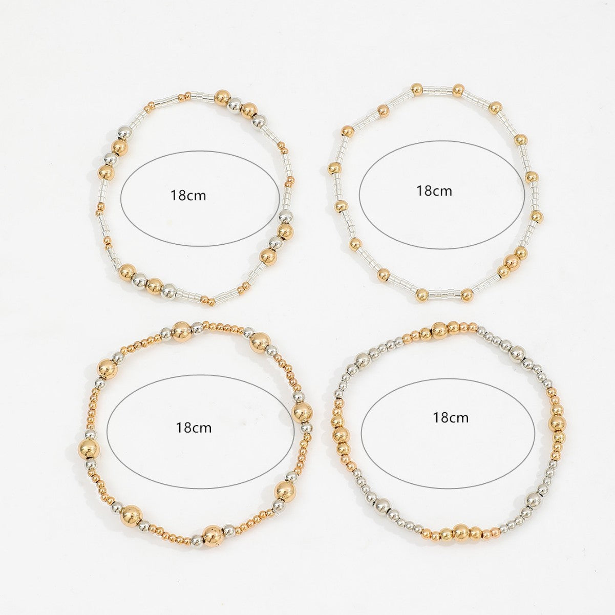 Women's Contrast Color Beaded Personalized Exaggerated For Bracelet