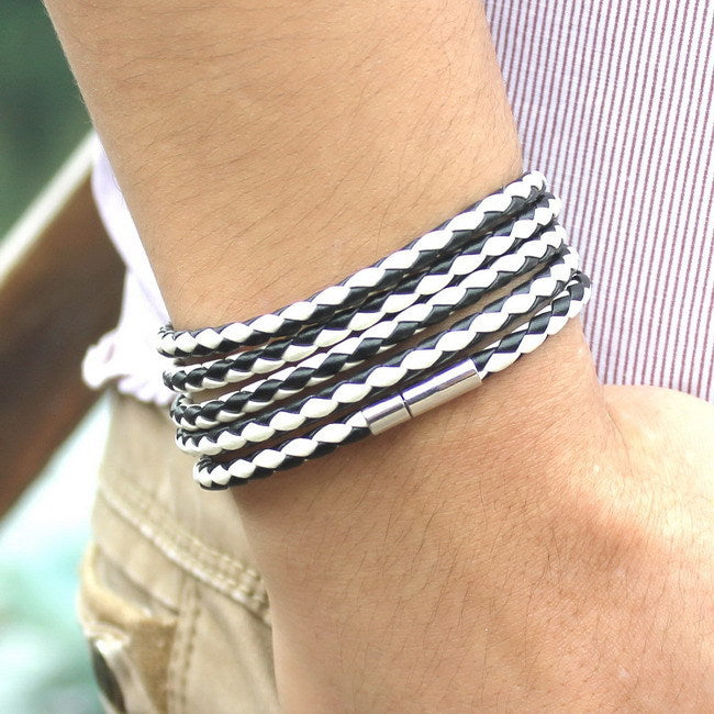 Women's & Men's & And Handmade Leather Rope Woven Bracelets