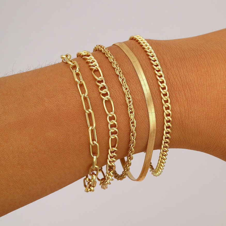 Women's Snake Bones Chain Suit Fashion Simple Bracelets