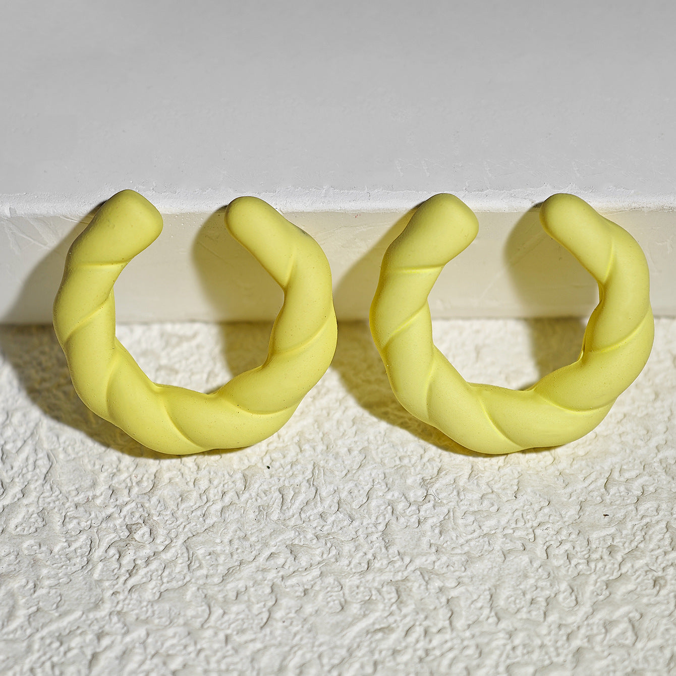 Acrylic Candy Color Matte Simple Design Ear Clip