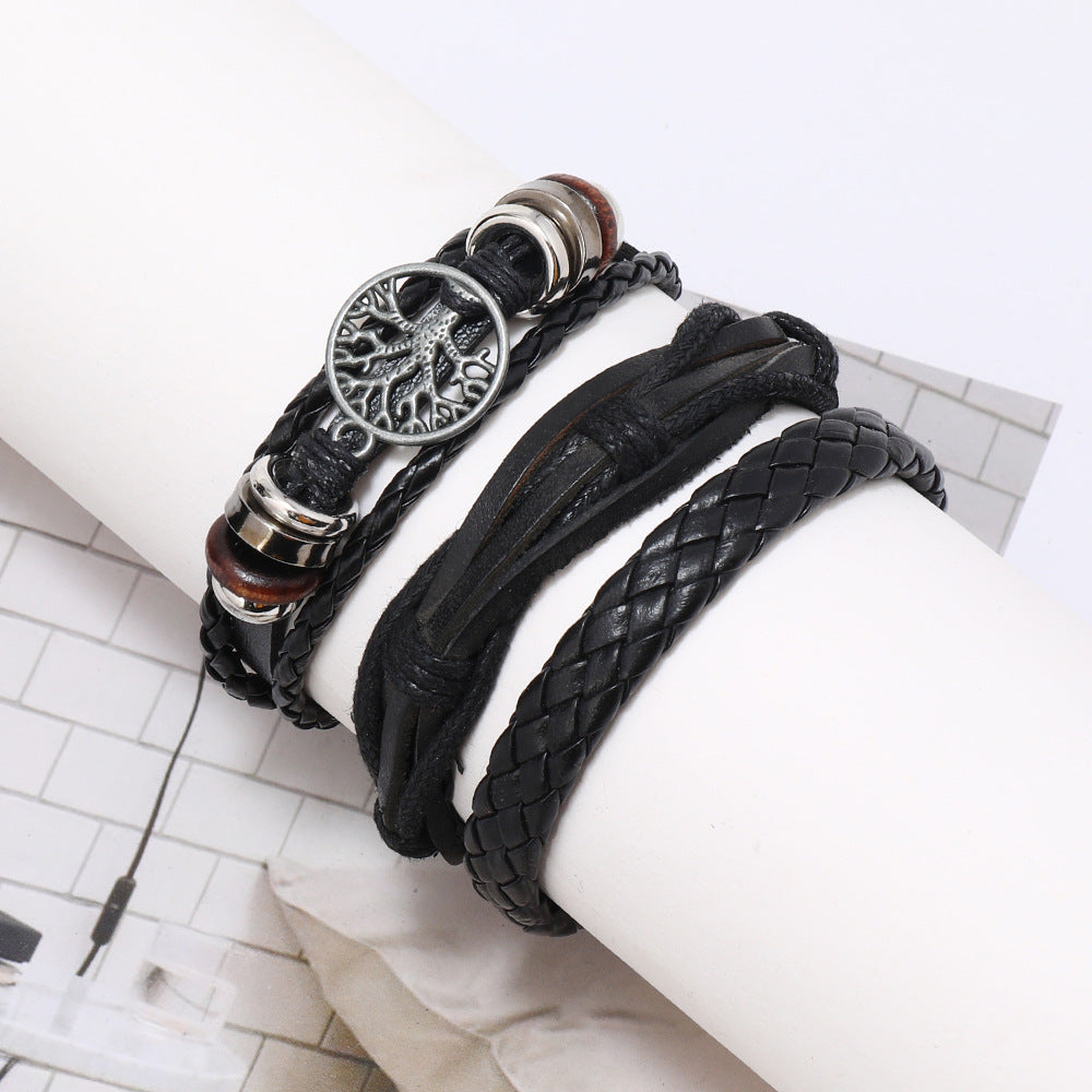 Men's Tree Of Life Element Carrying Strap Bracelets