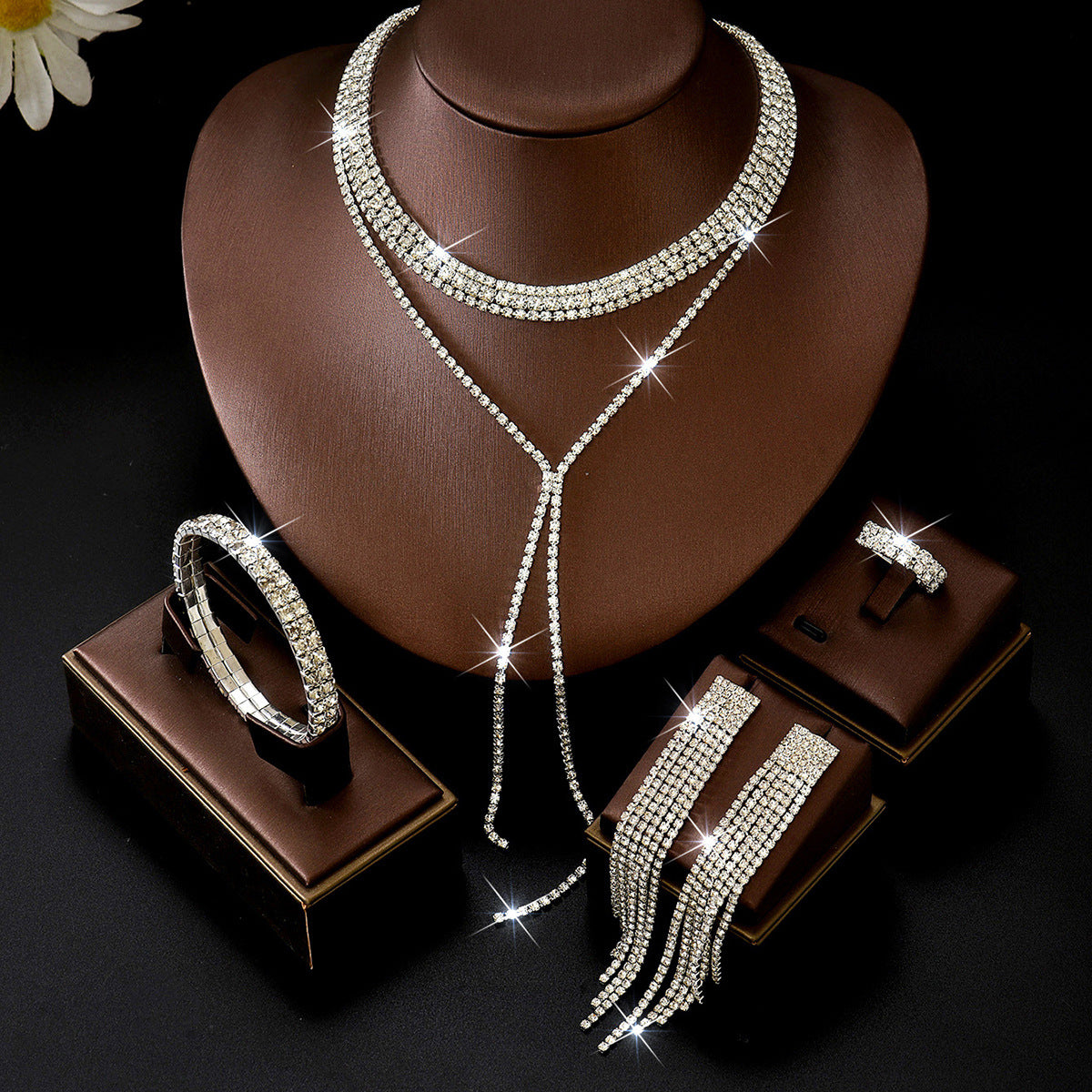 Long Fringe Wedding Banquet Minimalist Design Jewelry Set