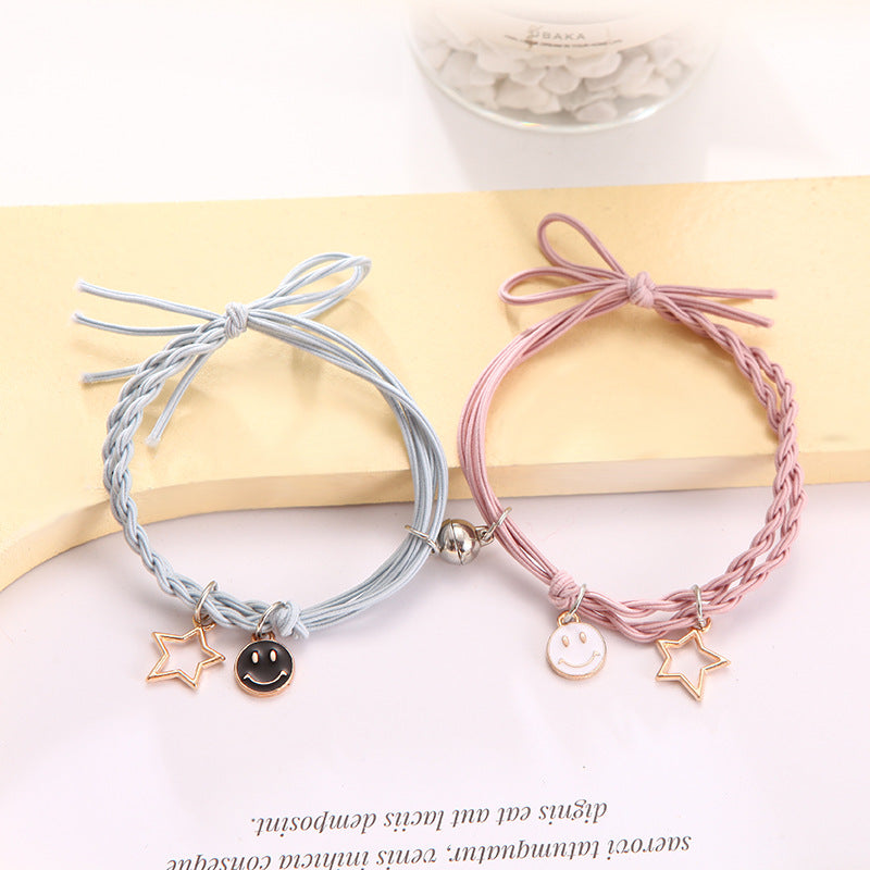 Female Couple Pair Rubber Band For Boyfriend Bracelets