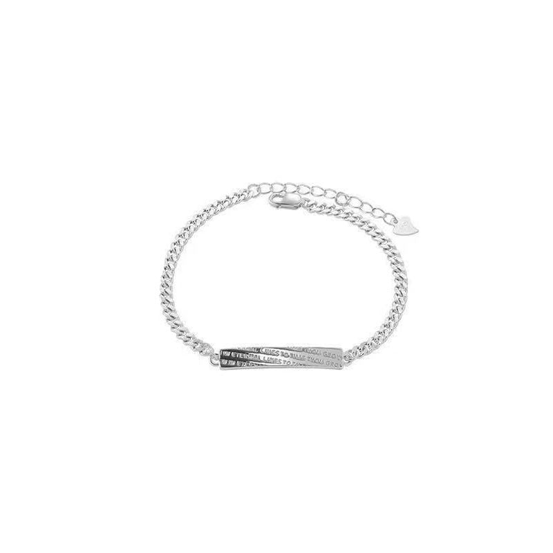 Amour poésie Couple paire Style coréen Simple Niche haute Bracelets