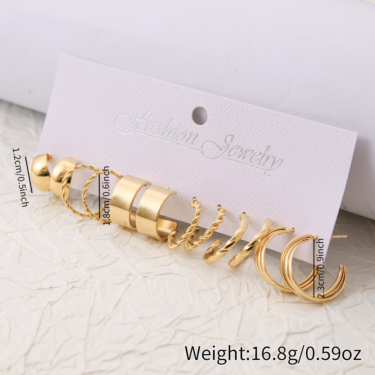 Metal High-grade Ear Square Geometric Vintage Earrings