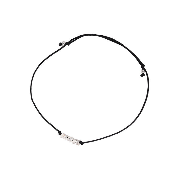 Women's Small Pieces Of Sier Pull Carrying Strap Simple Niche Bracelets