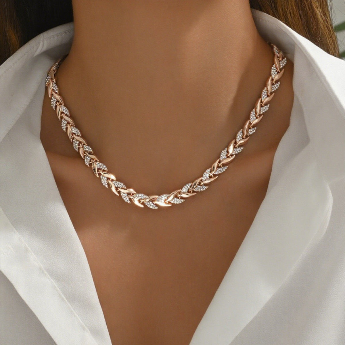 Women's Protection Fishtail Diamond Combination Light Luxury Necklaces