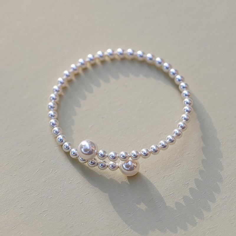 French Style Vintage Pearl Gentle Temperament Female Design Gift Simple Bracelet