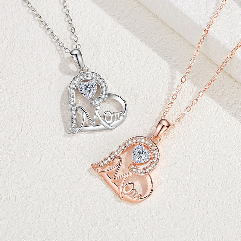 Damen-Halsketten „For Loving Heart In Sterling Silber“.