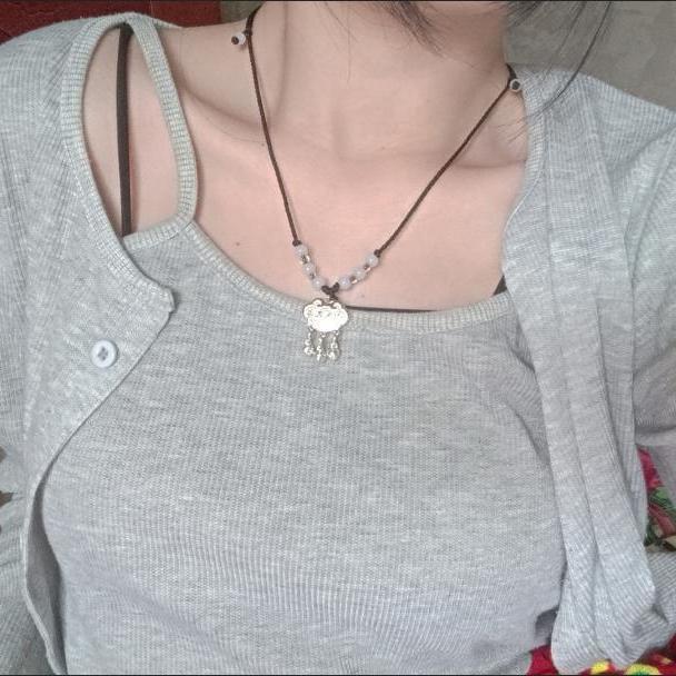 Years Old Red Rope Auspicious Rich Safe Birthday Gift Bell Necklace