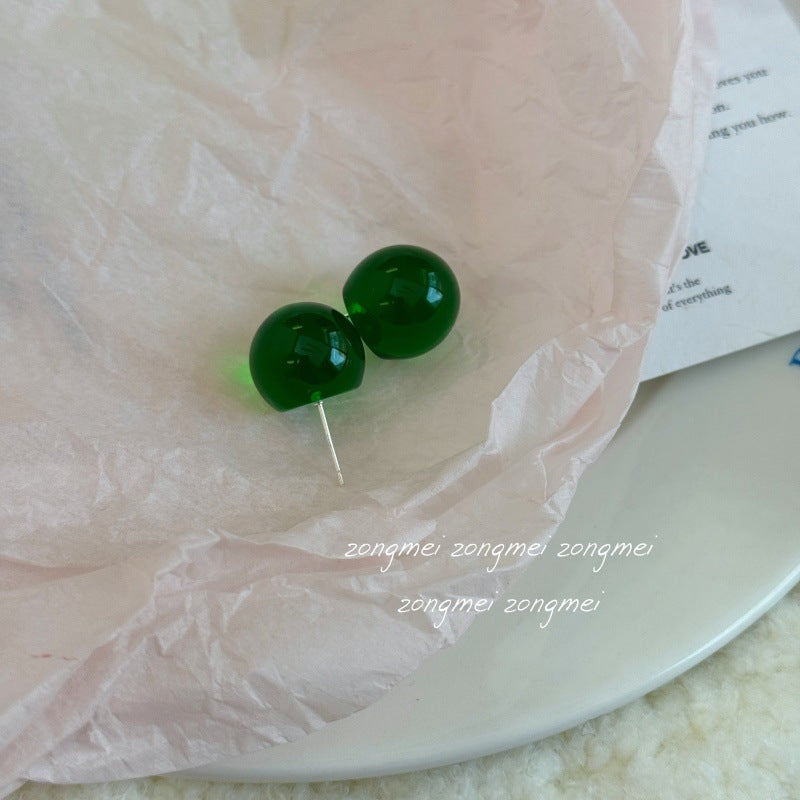 Small Size Round Beads Special Interest Simple Ear Clip