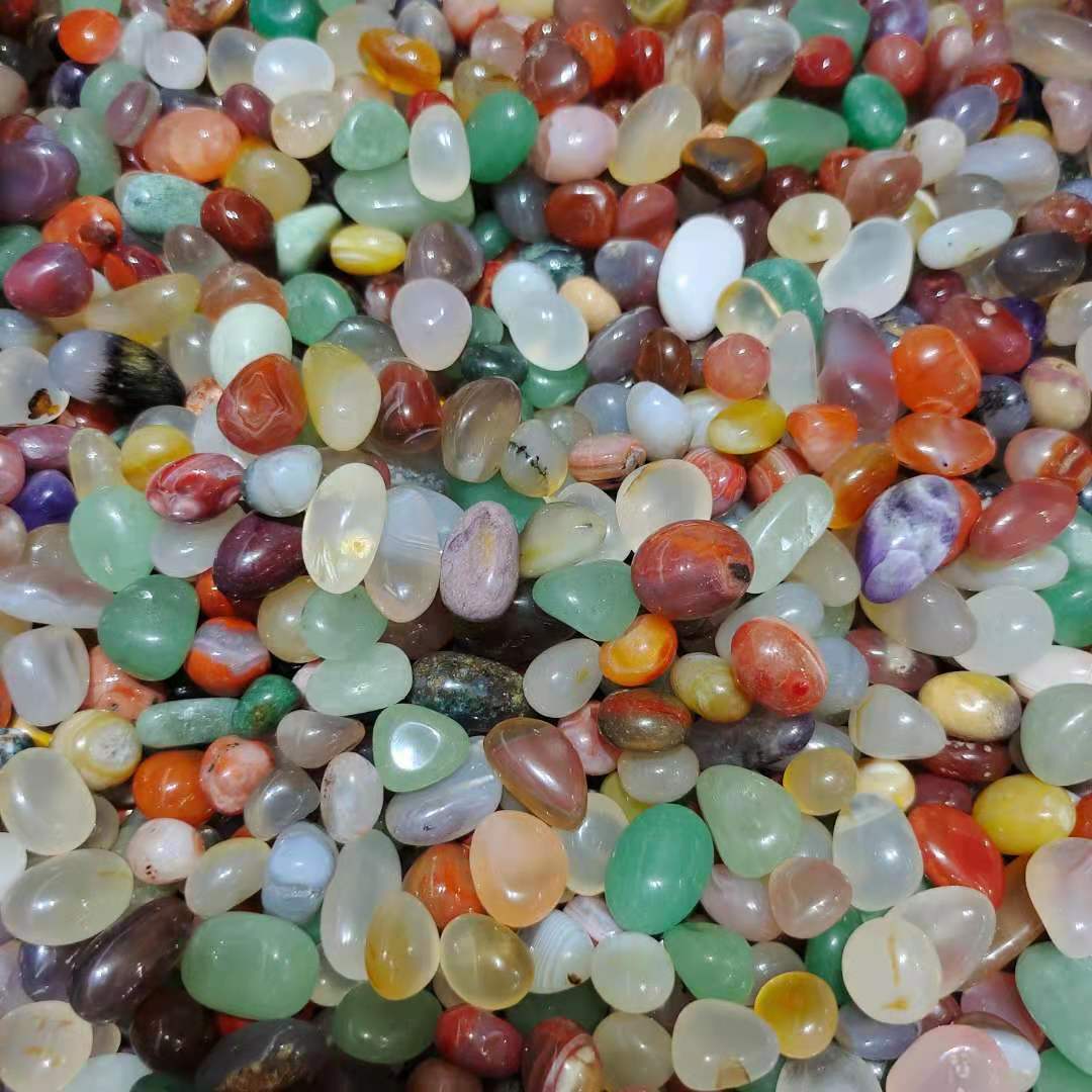 Bracelets en pierre de lune, cristal blanc, citrine rose, agate, olivine