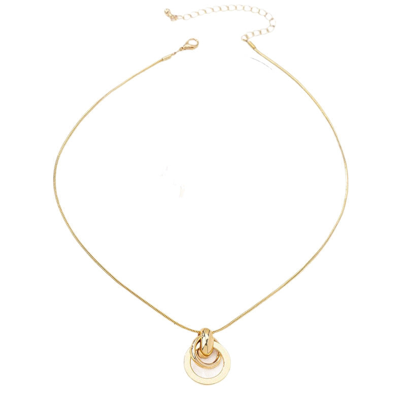 Light Luxury Gold Geometric Suite Simple Fashion High Jewelry Set