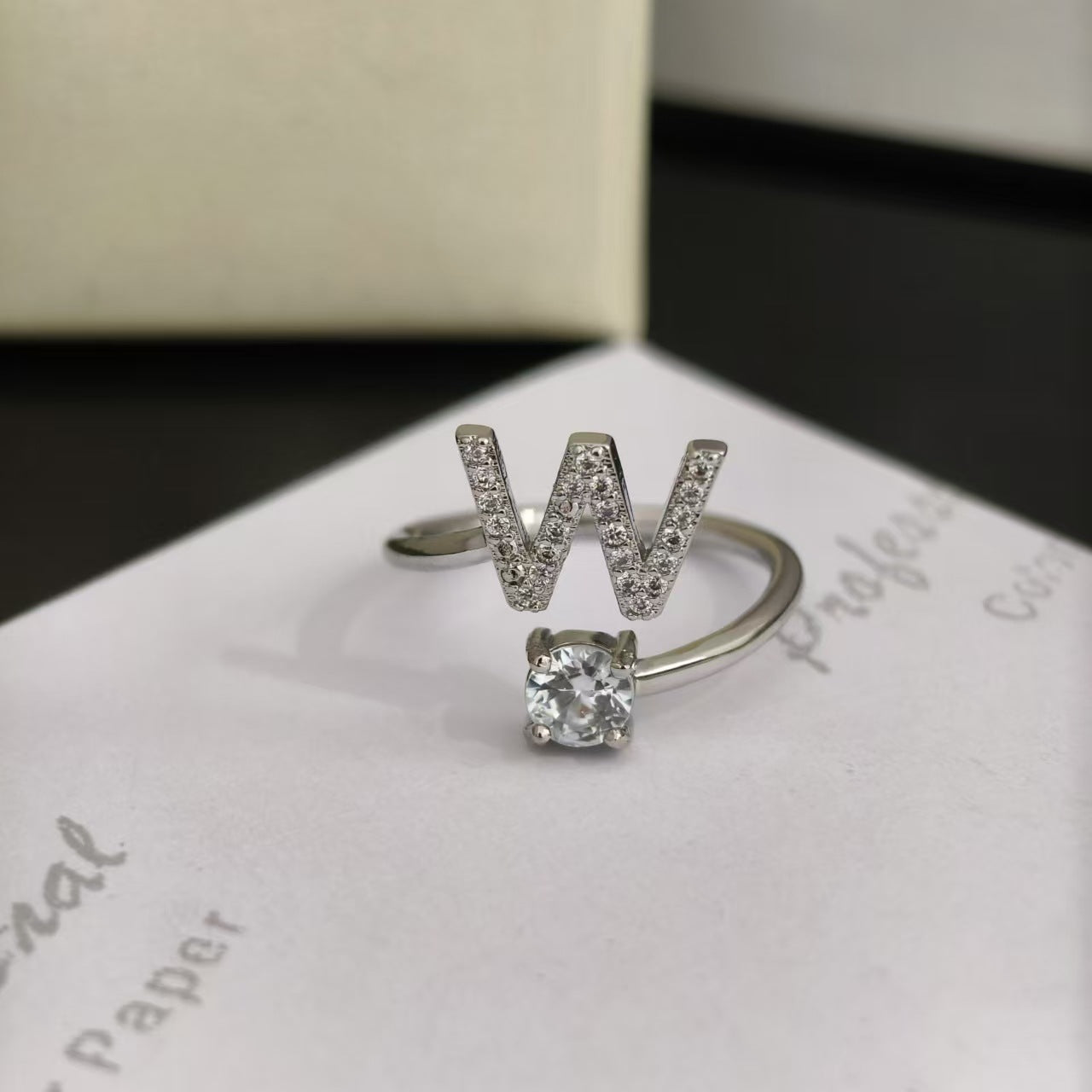 Open Female Your Name My Last English Personality Ring