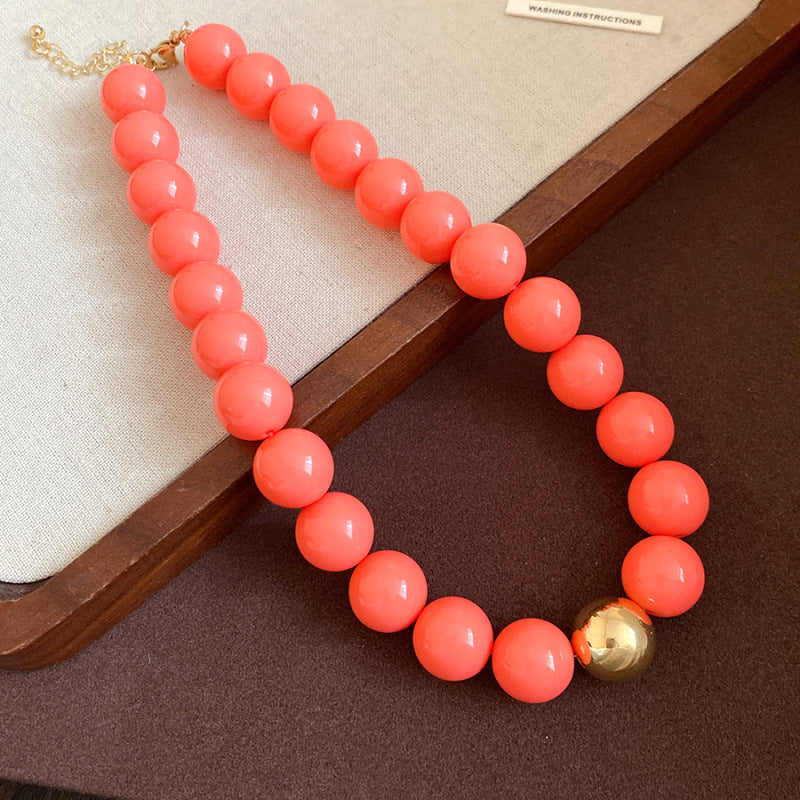 Dopamine Acrylic Beaded Sub Personality Light Luxury Bracelets