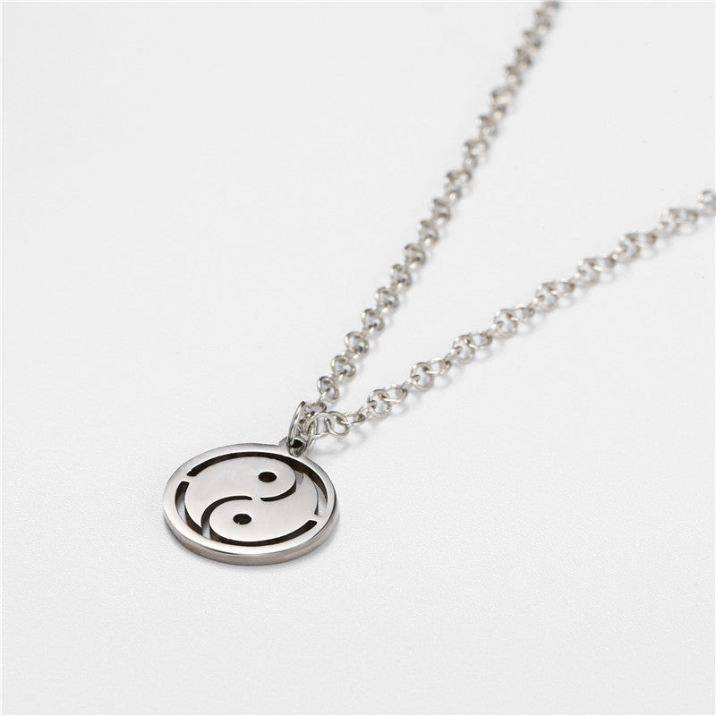 Men's Hip Hop Stainless Steel And Pendant Simple Necklaces