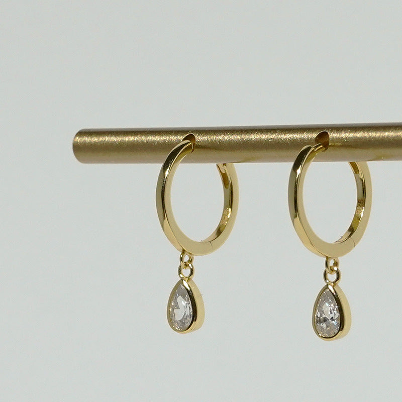 Women's Simple Exquisite Clip High-grade Temperament Leisure Eardrops Ear Buckle