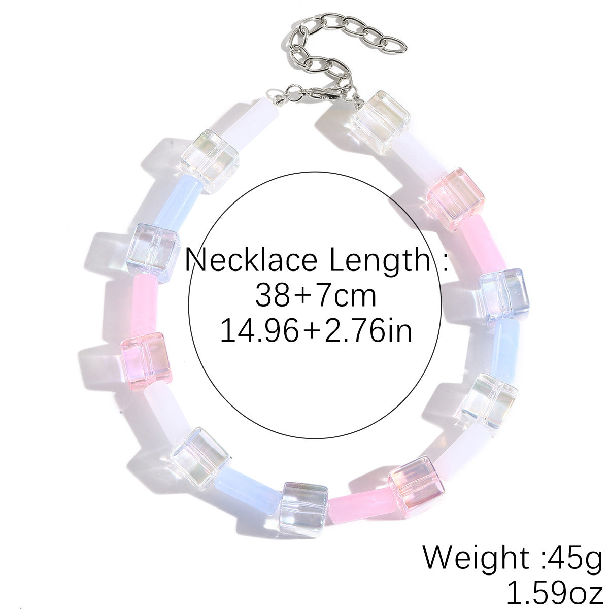 Acrylic Bead Bohemian Crystal Niche High-grade Necklace