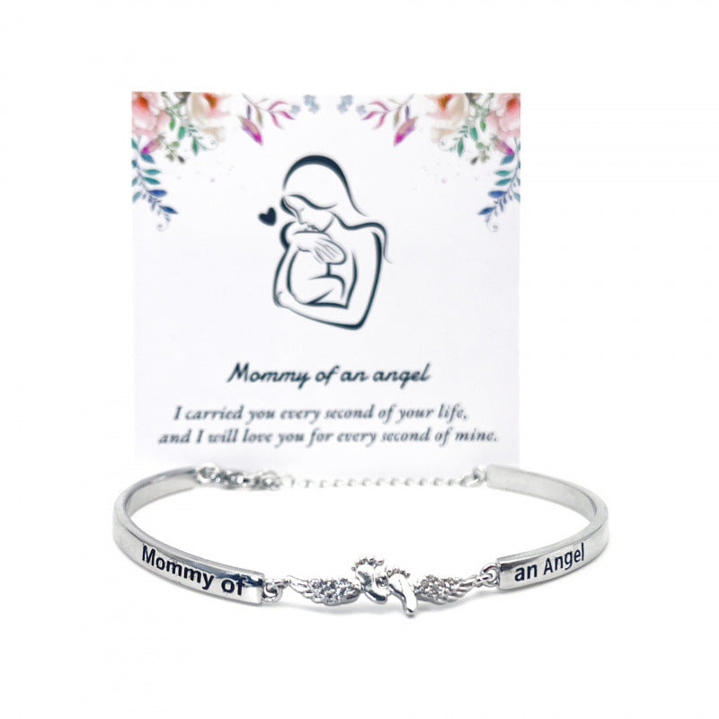 Lady's Angel Wings In Memory Of Bracelet