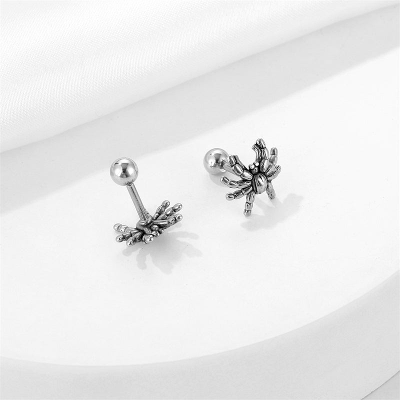 Women's & Men's Steel Casting Niche Dark Spider Personality Trendy Rings