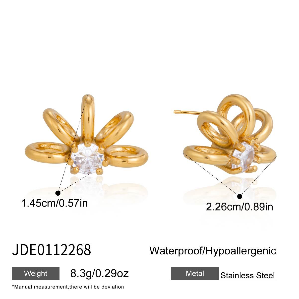 Titanium Steel Zircon Light Luxury High-grade Jewelry Set