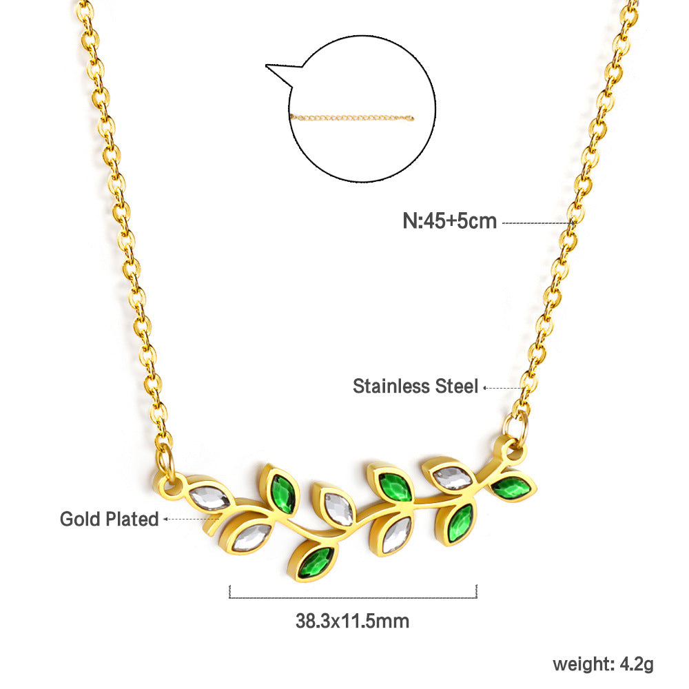 French Entry Lux Elegant Clavicle Chain Necklace