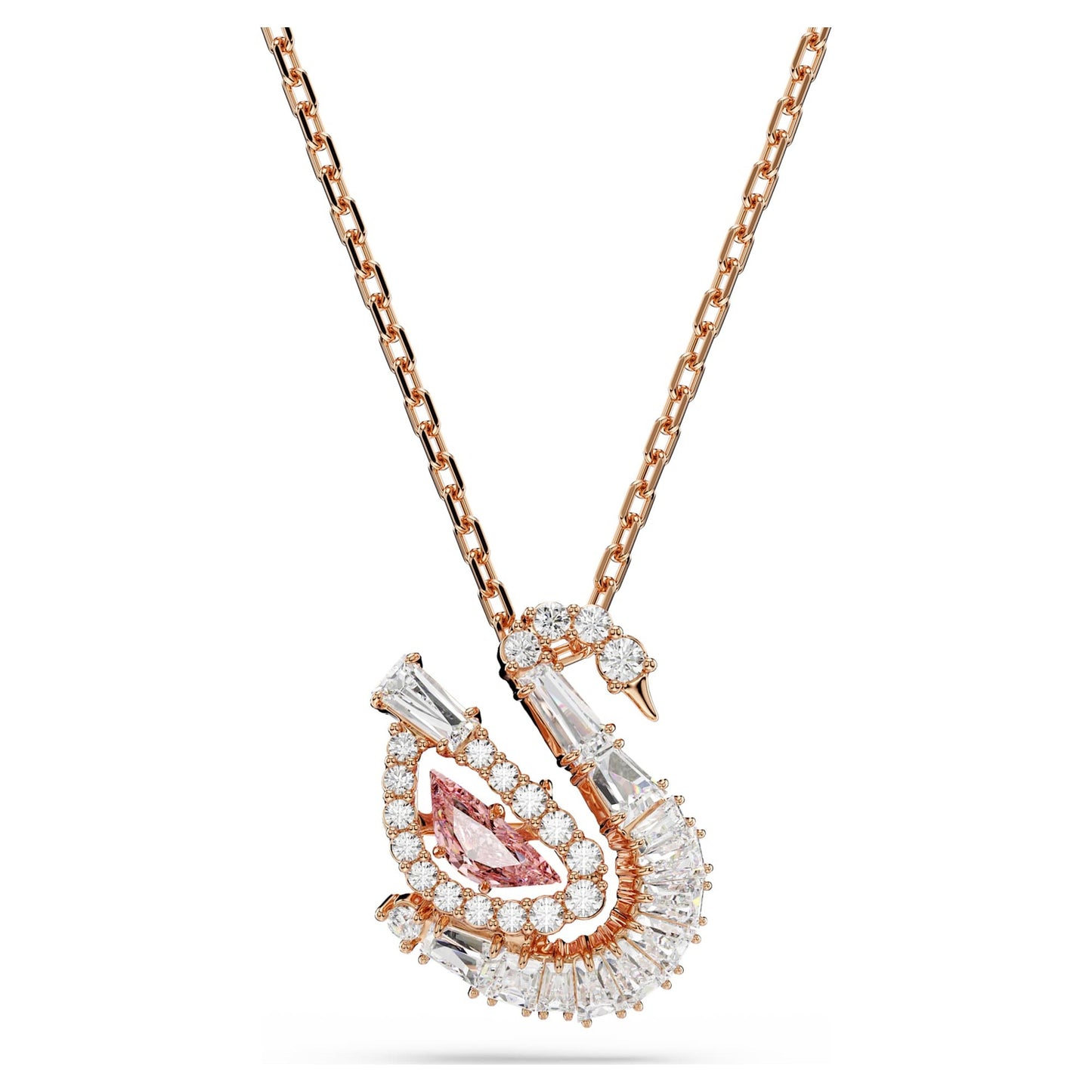 Gradient Swan For Featuring Crystal Accents Necklaces